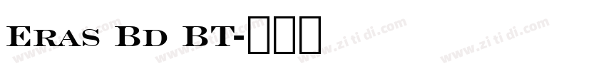 Eras Bd BT字体转换